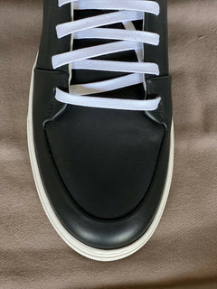 NIB $ 890 Bottega Veneta Speedster Leder schwarze High-Top-Sneaker 9 US 611143 