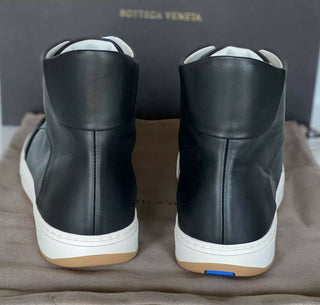 NIB $ 890 Bottega Veneta Speedster Leder schwarze High-Top-Sneaker 10 US 611143 