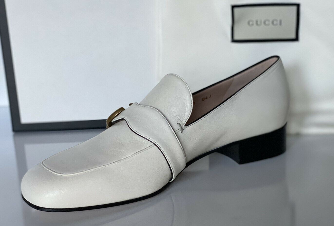 NIB Gucci Marmont Leather Mystic White Shoes 9 US (39 Euro) 602496 Italy