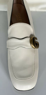 NIB Gucci Marmont Leather Mystic White Shoes 9 US (39 Euro) 602496 Italy