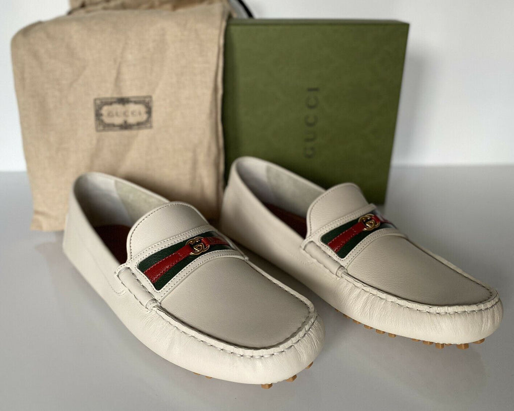 NIB 620 $ Gucci Herren-Fahrerschuhe aus Clove-Kalbsleder 9 US (Gucci 8,5) 648039 