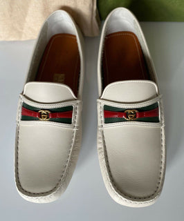NIB 620 $ Gucci Herren-Fahrerschuhe aus Clove-Kalbsleder 9 US (Gucci 8,5) 648039 