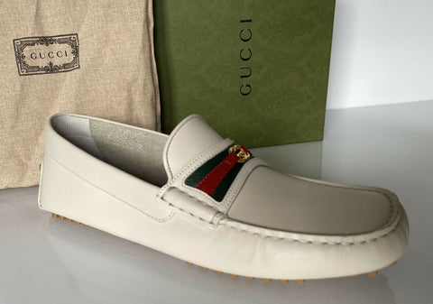 NIB $620 Gucci Men's Clove Calf Leather Driver Shoes 9 US (Gucci 8.5) 648039