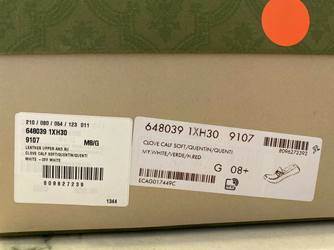 NIB $620 Gucci Men's Clove Calf Leather Driver Shoes 9 US (Gucci 8.5) 648039