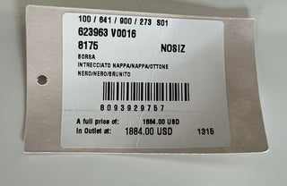 NWT Bottega Veneta Schwarze Umhängetasche aus Intrecciato-Nappaleder Italien 623963 