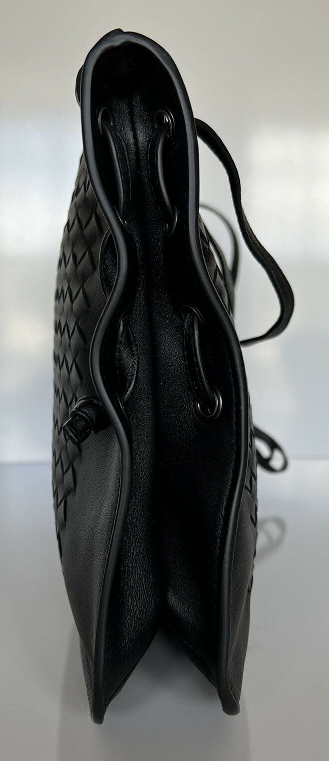 NWT Bottega Veneta Black Intrecciato Nappa Leather Crossbody Bag Italy 623963