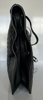 NWT Bottega Veneta Schwarze Umhängetasche aus Intrecciato-Nappaleder Italien 623963 