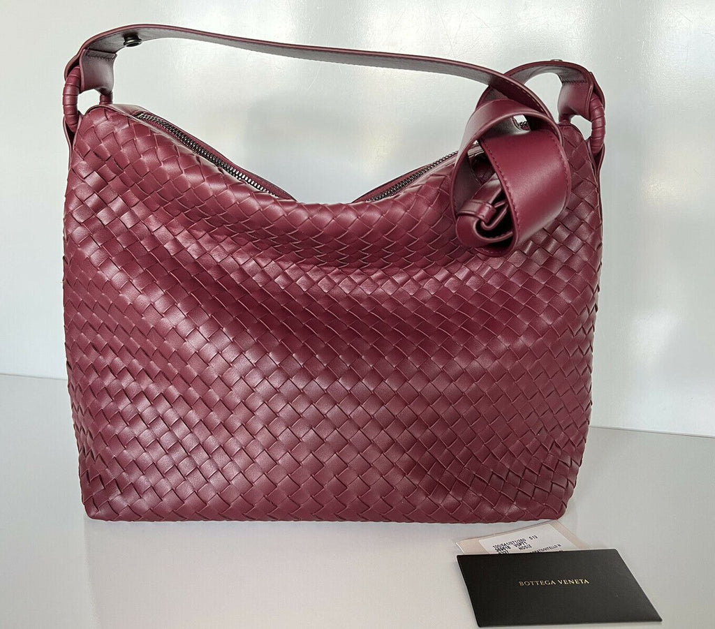 Женская кожаная сумка NWT Bottega Veneta Bordeaux Intrecciato Nappa, сделано в Италии 