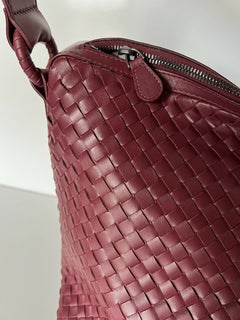 Женская кожаная сумка NWT Bottega Veneta Bordeaux Intrecciato Nappa, сделано в Италии 
