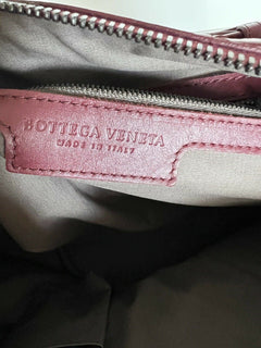 Женская кожаная сумка NWT Bottega Veneta Bordeaux Intrecciato Nappa, сделано в Италии 