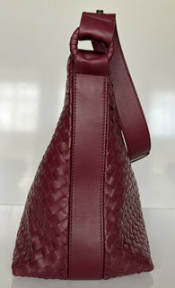 Женская кожаная сумка NWT Bottega Veneta Bordeaux Intrecciato Nappa, сделано в Италии 