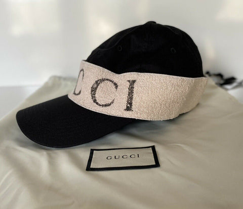 Neu mit Etikett: Gucci Unisex-Stirnband, Canvas, schwarzer Hut, groß, hergestellt in Italien, 492545 