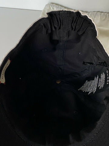 Neu mit Etikett: Gucci Unisex-Stirnband, Canvas, schwarzer Hut, groß, hergestellt in Italien, 492545 