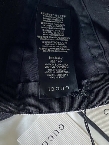 Neu mit Etikett: Gucci Unisex-Stirnband, Canvas, schwarzer Hut, groß, hergestellt in Italien, 492545 