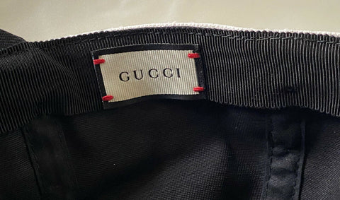 Neu mit Etikett: Gucci Unisex-Stirnband, Canvas, schwarzer Hut, groß, hergestellt in Italien, 492545 