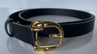 Neuer Gucci Herren-Horsebit-Kalbsledergürtel Schwarz 105/42 Hergestellt in Italien 633125