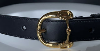 Neuer Gucci Herren-Horsebit-Kalbsledergürtel Schwarz 105/42 Hergestellt in Italien 633125