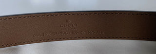 Neuer Gucci Herren-Horsebit-Kalbsledergürtel Braun 105/42 Hergestellt in Italien 633125