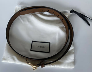 Neuer Gucci Herren-Horsebit-Kalbsledergürtel Braun 105/42 Hergestellt in Italien 633125