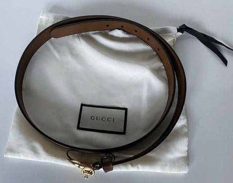 Новый мужской ремень Gucci Horsebit из телячьей кожи коричневый 105/42 Сделано в Италии 633125