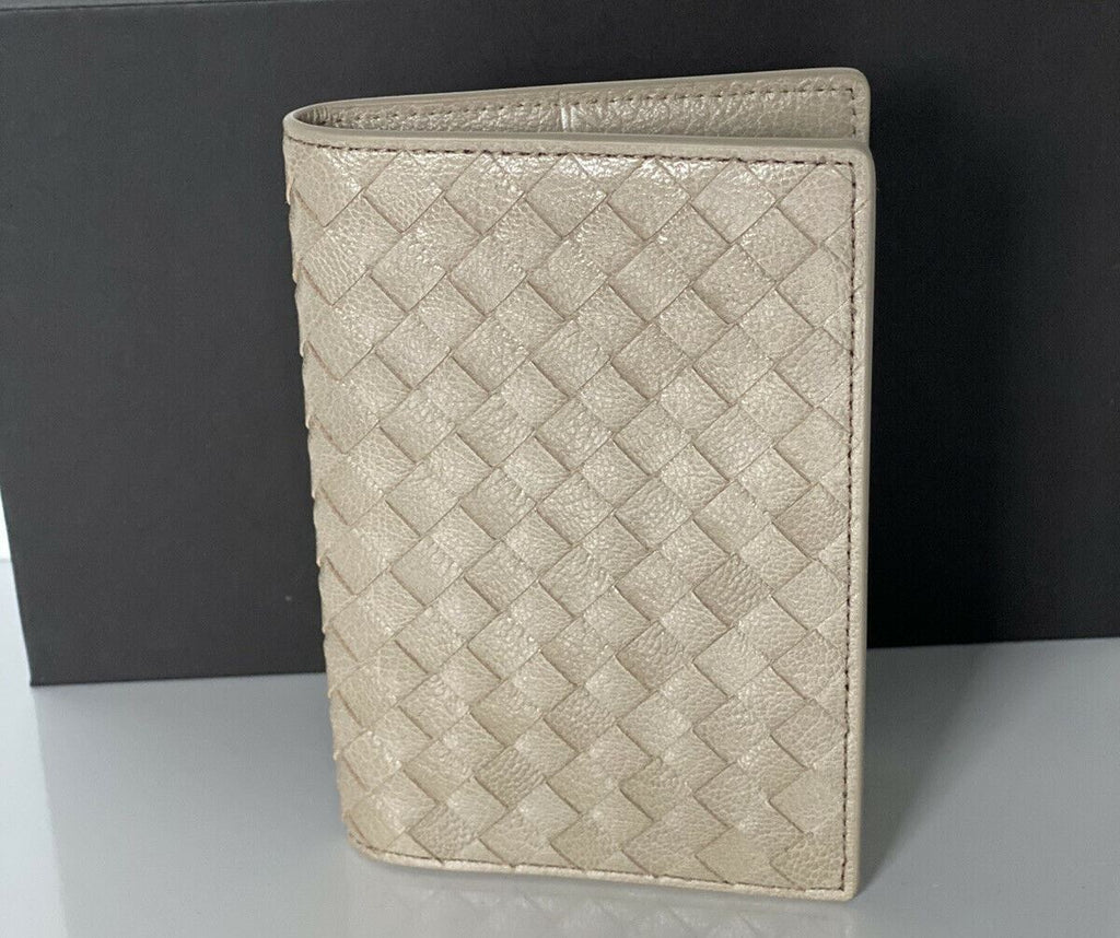Neu mit Etikett: Bottega Veneta Intrecciato Leder-Passhüllen-Geldbörse Sand 624100 