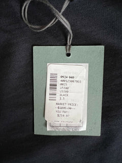 Neu mit Etikett: 1895 $ Ermenegildo Zegna Herren-Pullover aus Kaschmir/Baumwolle mit Rundhalsausschnitt, 48 US (64 Eu)