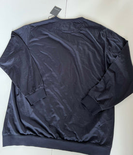 Neu mit Etikett: 1895 $ Ermenegildo Zegna Herren-Pullover aus Kaschmir/Baumwolle mit Rundhalsausschnitt, 48 US (64 Eu)