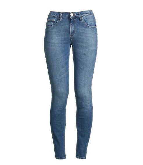 NWT $395 Roberto Cavalli Logo-Embroidered Women's Skinny Jeans  4 US (40 Euro)