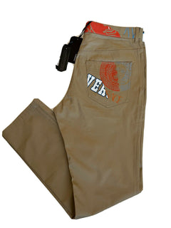 Neu mit Etikett: 725 $ Versace Herren-Braunhose 32 US (48 Euro) Hergestellt in Italien A85221