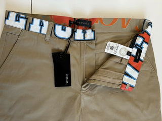 Neu mit Etikett: 725 $ Versace Herren-Braunhose 32 US (48 Euro) Hergestellt in Italien A85221