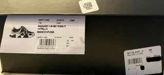 NIB $ 875 VERSACE SQUALO WHITE MULTI TRAINERS Sneakers GRÖSSE 8,5 US (38,5 Euro) IT 
