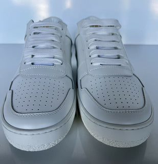 NIB $ 625 Versace Herren-Sneakers aus weißem Leder von Disney, 12 US (45 Euo) DSU7843 
