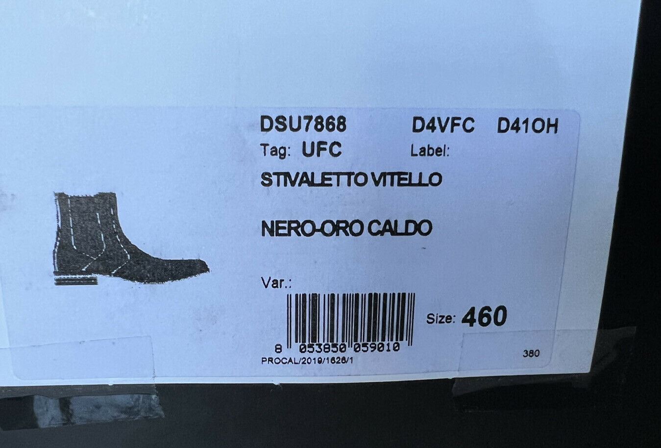 NIB $1125 Versace Leather Black Leather Ankle Boots 13 US (46 Euro) DSU7868 IT