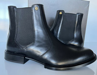 NIB 1125 $ Versace Leder Schwarze Lederstiefeletten 13 US (46 Euro) DSU7868 IT 