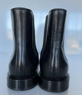 NIB 1125 $ Versace Leder Schwarze Lederstiefeletten 13 US (46 Euro) DSU7868 IT 