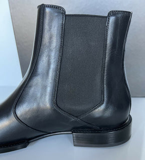 NIB 1125 $ Versace Leder Schwarze Lederstiefeletten 13 US (46 Euro) DSU7868 IT 