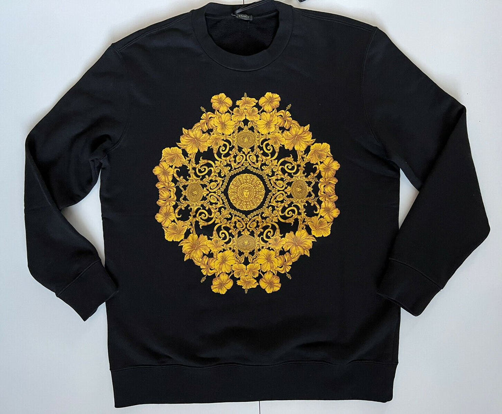 NWT 700 $ Versace Crewneck Damenpullover in Schwarz 6 US (42 Euro) Italien 86840