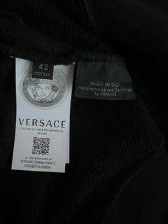 NWT 700 $ Versace Crewneck Damenpullover in Schwarz 6 US (42 Euro) Italien 86840