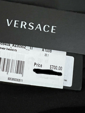 NWT $700 Versace Crewneck Women’s Black Sweater 6 US (42 Euro) Italy 86840