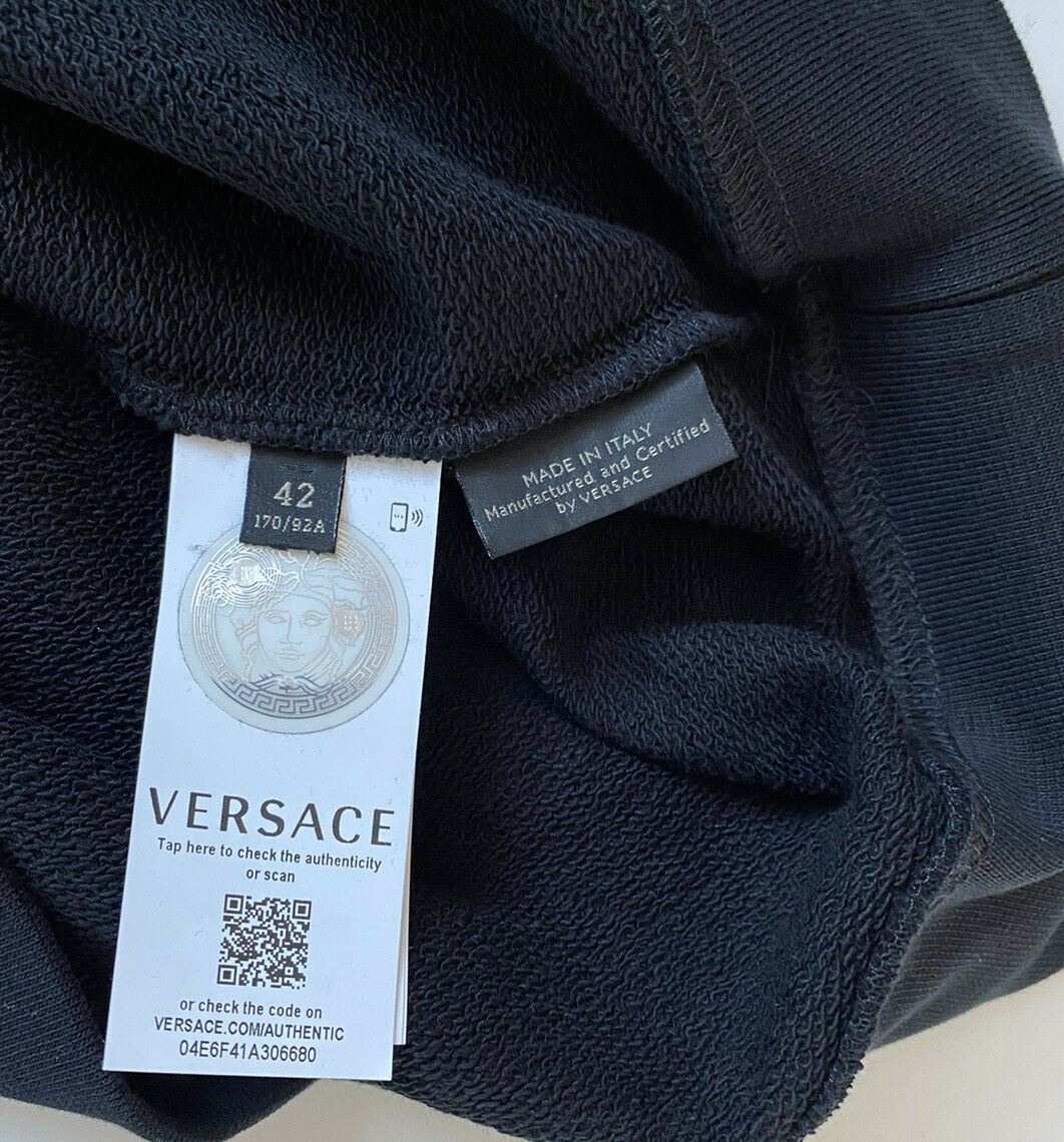NWT 650 $ Versace Rundhalspullover für Damen in Schwarz mit Medusa-Logo 8 US (42 Euro) 85402 