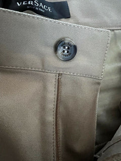 NWT $595 Versace Palazzo Men's Brown Pants 32 US (48 Euro) Made in Italy A87115