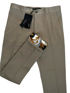 NWT $595 Versace Palazzo Men's Brown Pants 32 US (48 Euro) Made in Italy A87115