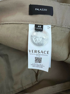 NWT $595 Versace Palazzo Men's Brown Pants 32 US (48 Euro) Made in Italy A87115