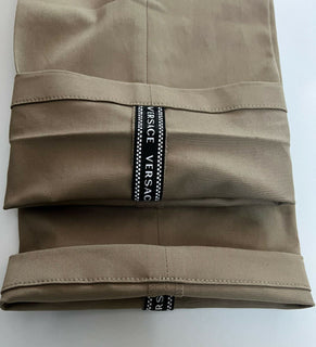 Neu mit Etikett: 650 $ Versace Palazzo Herren-Hose in Braun, 36 US (52 Euro), hergestellt in Italien A85222