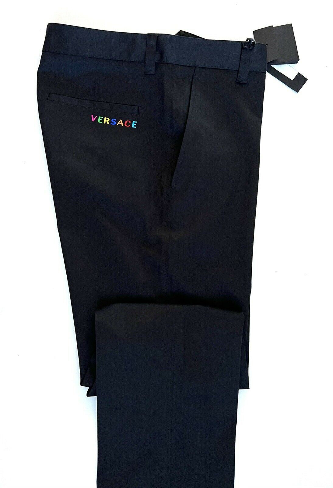 NWT $650 Versace Men's Black Pants 36 US (52 Euro) Made in Italy A84004