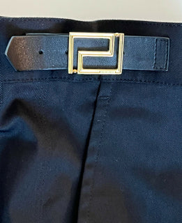 Neu mit Etikett: 725 $ Versace Palazzo Schwarze Herrenhose 34 US (50 Euro) Hergestellt in Italien 87482
