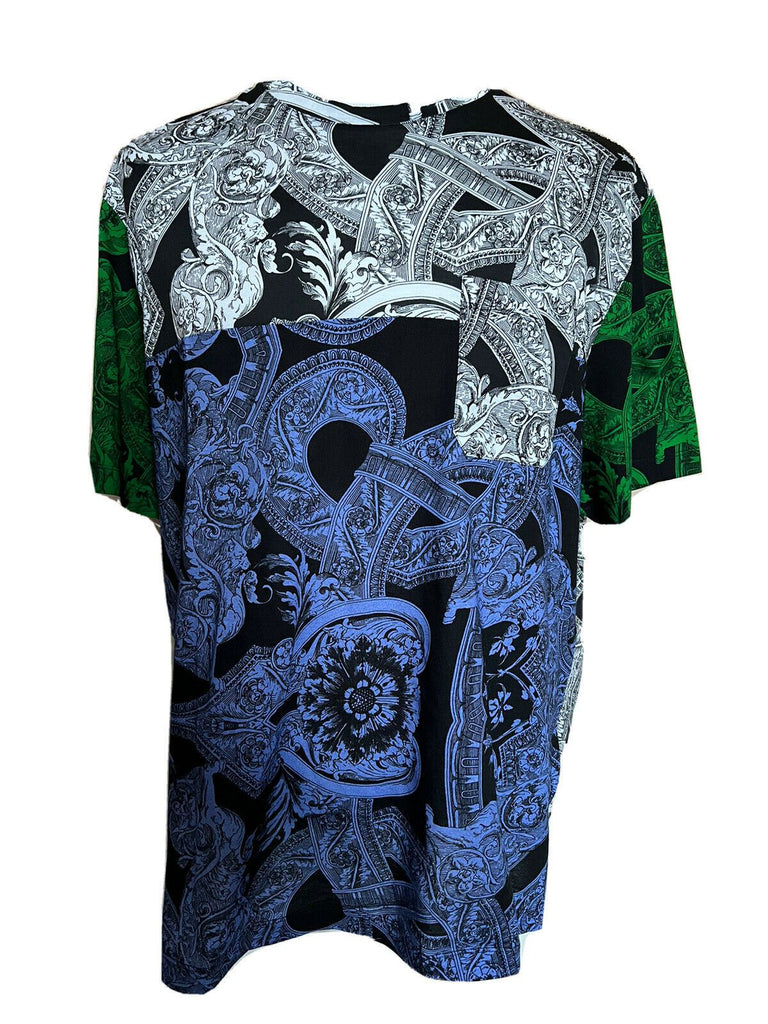 Neu mit Etikett: 600 $ Versace-Print-Grafik-T-Shirt mit Rundhalsausschnitt 4XL, hergestellt in Italien 79235