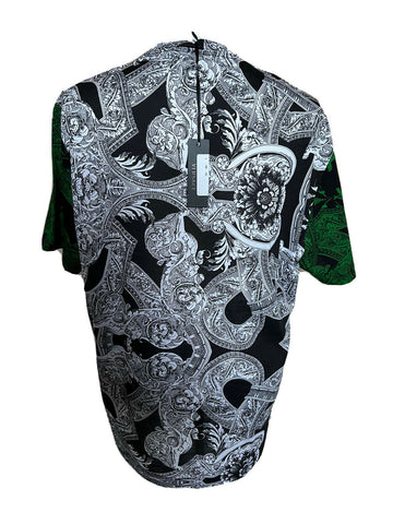 NWT $600 Versace Print Graphic Crew Neck T-Shirt 4XL Made In Italy 79235