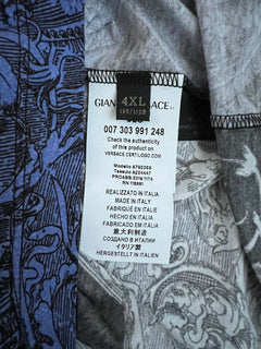 Neu mit Etikett: 600 $ Versace-Print-Grafik-T-Shirt mit Rundhalsausschnitt 4XL, hergestellt in Italien 79235