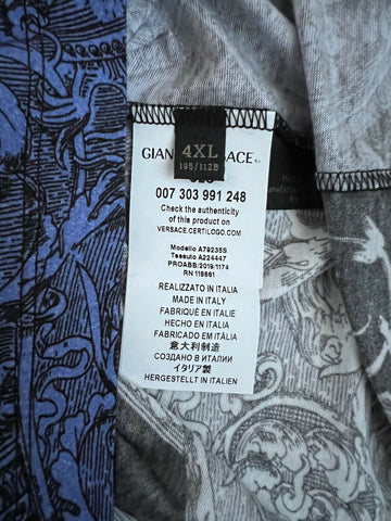 NWT $600 Versace Print Graphic Crew Neck T-Shirt 4XL Made In Italy 79235
